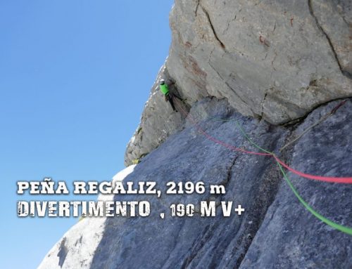 Peña Regaliz, “Divertimento” 190 m, V+